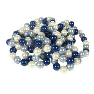 Imitation Pearl Necklace Glass Bead 84 inch Strand Festival Statement NO CLASP
